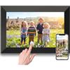 KEDEEK Cornice per foto digitale, 10,1 pollici WiFi Smart Digital Picture Frame IPS Touch Screen, rotazione automatica, memoria integrata da 32 GB, facile configurazione per condividere foto e video