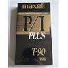 Maxell P/i Plus t-120 VHS nero magnetite Time lapse registrazione