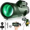 Auricase Telescopio Monoculare 12x50, monocolo con visione più ampia per adulti e bambini con prisma BAK4 e lente FMC, adatto per il birdwatching, escursionismo, campeggio
