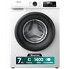 HISENSE - Lavatrice WFQP701219VM 7 Kg Classe A Vapore Quick Wash Inverter