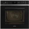 SMEG - SO6400S2B Forno da Incasso 60 cm Multifunzione Elettrico Ventilato Classe A Galileo SteamOne Vapore Combinato Nero Lucido