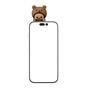 Cellularline - Mini Figura Adesiva In Pvc A Forma Di Orso-marrone