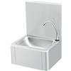 Ristotecno Lavamani acciaio inox a parete con comando a ginocchio, 40x33x57H cm