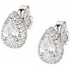 Amen Orecchini Goccia di Amore in Argento con Zirconi, Goccia, Argento, Zirconia cubica
