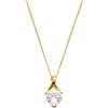 AMOR - Collana da Donna in Oro 375 - con Zircone - Ciondolo a Cuore - AMR-N0042