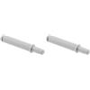 GTV Push to Open AM-OWM-KR-GM-30 - Ammortizzatore per porta di ingresso corto, diametro 10 mm, con punta in gomma, grigio, per frontali senza maniglia, montaggio a foro (Confezione da 2)