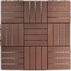 FloorPops FPD6185 Piastrelle per pavimenti a scanalatura dritta, marrone scuro