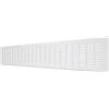 La Ventilazione GF610B Griglia Rettangolare da Incasso, Alluminio Verniciato 600x100 mm, Bianco