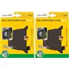 Schellenberg 50141 Avvolgitore FLEXO Mini marrone, pieghevole aperto, per tapparelle avvolgibili, 14 cm, girevole a 180 gradi, Spaziatura dei fori 14-15,5 cm (Confezione da 2)