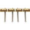 Musiclily Pro 19mm Bass Sellette Ponte in Ottone per Basso Elettrico 4 Corde Precision Jazz Bass (4 Pezzi)