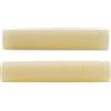 Musiclily Pro 44x5x9mm Capotasto in Osso Pre-scanalato Fondo Piatto per Chitarra Acustica 6 Corde YA Style L Series, Non Sbiancato (Set di 2)