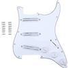 Musiclily Basic SSS Battipenna Precablato Mini Rail Humbucker Bianco
