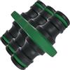 Grimsholm Green Grimsholm Raccordo per Tubo a 2 Vie, Giunto Rapido di Estensione per Irrigazione (Confezione da 3)