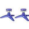 TATAY 20601 - Irrigatore a Pioggia Rotante con Base, 18 x 11 x 16,5 cm, Colore Blu (Confezione da 2)