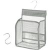 QIMMU Borsa per Mollette,Cestino per mollette,Borsa per Mollette,Porta Mollettes Bucato con Gancio,Contenitore Mollettes con Gancio,per conservare mollettes da bucato,per Calzini, Biancheria Intima (Grigio)