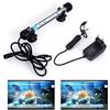 VARMHUS SolarNovo LED Aquarium Illuminazione Subacquea Top Copertura della Luce Impermeabile Lampada per Fish Tank (1.8 * 18cm, Bianco & Blu)
