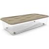 COSE DA CASA Scatola Sottoletto con Ruote e Coperchio 40 lt box basso per letto Contenitore Salvaspazio in Plastica Trasparente cm 79x39x H17,5 Ideale per Vestiti e Cambio Stagione (beige)