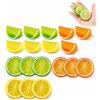CQXSYTBN 18 Fette di Limone Finte Decorative, Giallo Verde Arancione