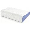A-Pce Cuscino Cervicale Ergonomico, Cuscino in Memory Foam per Dormire, per Chi Dorme Di Lato, Sulla Schiena e A Pancia in Giù