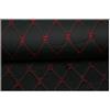 Yimihua Tessuto in Pelle Strutturato Tessuto Ecopelle tappezzeria Tessuto for mobili in Ecopelle, Trapuntato, al Metro -per Cuscini Auto， Nero (Color : Black Diamond, Size : 1.43×3m)