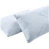 Tata Home Federe Cuscino Letto Rinfrescanti Coppia Copriguanciali con Cerniera Fodera Guanciale 50x80 cm Tessuto Termoregolatore Effetto Fresco Massaggiante Made in Italy Mod. Thermo