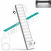 LQWELL® 36 LEDs Luce per armadietto con sensore di movimento wireless Luce da 22,5 cm 1500 mAh Ricaricabile Luce dimmerabile per armadio per cucina Armadio Libreria Camera da letto (Bianco, 1 Pezzo)