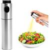 JYYWTSI Nebulizzatore Olio, Spruzzatore Olio per Friggitrice ad Aria, Spray Olio Cucina in Acciaio Inox 100 ml, Nebbia Fine, Antigoccia, Facile da Pulire per Cucina, Grill, Insalata