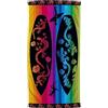 IL BOTTEGONE Telo Mare In Morbida Spugna Jacquard Antisabbia Spiaggia Piscina 100% Pregiato Cotone (Geko Surf, 90x165 cm)