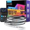 Govee Strisce LED da Esterno 20m, RGBIC, Funzionano con Alexa, IP65 Impermeabili, Sincronizzazione Musicale a Corda per Grondaia del Tetto, Balcone, Giardino