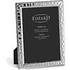 EDZARD Cornice portafoto Pavia (15 x 20 cm), placcata in argento, con 2 ganci, effetto martellato, cornice in argento in formato verticale e orizzontale
