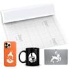 Kayuneed Smart Vinyl Permanent for Cricut Explore 3/Maker 3, 33 x 300 cm, Smart Adhesive Vinyl Permanent, Plotter Pellicola autoadesiva in vinile plotter per tazze fai da te, decorazione fai da te (bianco)