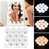 Liuyife Luce dello Specchio cosmetico LED stile Hollywood a 3 colori, 14 lampadine dimmerabili, luci per specchio da trucco, illuminazione del bagno, bomboniere (specchio non incluso)