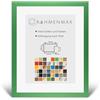 RahmenMax Morena Cornice portafoto 32 x 45 cm, verde rana 45 x 32 cm, con retro bianco e vetro acrilico antiriflesso