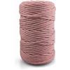 Netuno 1x corda macramè colorata rosa 5 mm 100 m corda cotone singola ritorta corda naturale colorata per macramè filo singolo macramè cordoncino colorato filato gomitolo cotone uncinetto