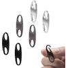 VQUNBG 6 Pezzi Clip di sicurezza per cerniere zaini, Chiusure lampo da viaggio, lucchetti con chiusura lampo antifurto per viaggi e campeggio all'aperto (Nero, Argento e Grigio))