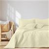 AmeliaHome Copriletto 200 x 220 cm, double face, trapuntatura Ultrasonic, poliestere Ophelia crema