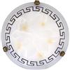 rabalux Applique per interni per soffitto e parete Plafoniera stile classicheggiante elegante stile etrusco bronzo e vetro satinato E27