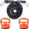 Pmsanzay Filo stendibiancheria portatile retrattile per viaggi, linea di abbigliamento tri-intrecciata con forti ventose e ganci in metallo, per stendibiancheria al chiuso, accessori da campeggio all'aperto,