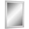 Online-GalleryKing TheMIRRROR - Specchio da parete incorniciato in vero vetro 75 x 50 cm, realizzato su misura in argento opaco, ideale come specchio da corridoio o da salone, con ganci in metallo e materiale di