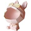 Zyqixluk Statue Di Cane Grande Grande Bocca Bulldog Resina Scultura Di Gioielli Chiave Scatola Di Stoccaggio Casa Sculture Per Cani Decorazioni Adatte A Tavoli, Camere Da Letto, Studio, Portico,Pink a