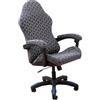 Ziyonix 4 pezzi Copri sedia gaming, Antiscivolo Rimovibile Lavabile Rivestimento per sedia da gioco con Cerniera, Estensibile copertura sedia gaming per sedie da gaming e da computer, Grigio