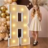 Mixifox 120cm Giallo Lettere Luminose Giganti, Lettera R | Decorazioni Compleanno, Decorazioni Festa Nozze Anniversario, Addobbi Compleanno 24 Pcs Accessory Set