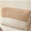 ILiemao Fodera per Poggiatesta Copri Braccioli Divano Pelle Copribraccioli per Poltrona Relax Rimovibili 1 Posto 2 3 Posti Natalizi Universali Copripoltrona Reclinabile(Cammello,Headrest 1pc)