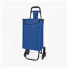 IlGruppone Carrello Spesa Saliscale 6 Ruote Pieghevole con Borsa Impermeabile, Porta Spesa per Scale Supermercato e Casa, Struttura in Acciaio - Blu