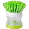 YIBOZI Spazzola in plastica, strumento per lavare i piatti della cucina con dispenser di sapone liquido