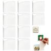 Generico 10 Pack Clear Acrylic DIY Fridge Magnets Set with Adhesive Backing,Square fridge magnetic frame,for Tickets Picture Crafting Art Projects Home Office Kitchen