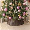 GRANNY SAYS Gonna per albero di Natale in vimini, Cesto impermeabile per albero di Natale, Collare per base, Diametro 57 cm, Marrone
