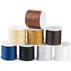 Craftdady 8 rotoli di cordoncino in nylon da 0,8 mm, filo di raso intrecciato in seta satinata, filo cinese per nodi per perline, gioielli, artigianato, collane, braccialetti
