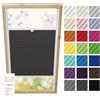 Estika Tenda plissettata per finestra da tetto Velux con foratura - Modello: MK04 - Colore del tessuto: Antracite - per interni, protezione solare