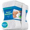Sports Medica Cuscino per ginocchia sviluppato da medici per chi dorme sul fianco, fodera lavabile in memory foam, cuscino per gambe per dormire sul fianco, sollievo dal dolore alla sciatica